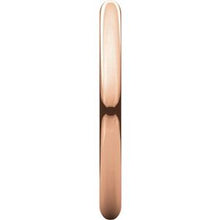Load image into Gallery viewer, 10K Rose Gold 2 mm Half Round Band Size 5.5
