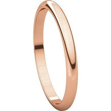Load image into Gallery viewer, 10K Rose Gold 2 mm Half Round Band Size 5.5